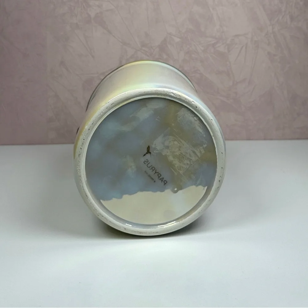 Papyrus Iridescent Ceramic Utensil Holder